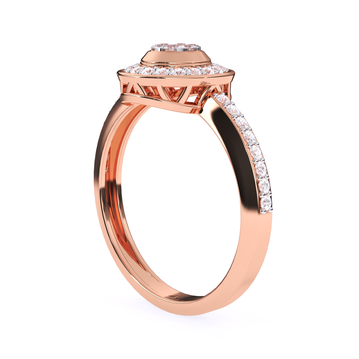 Dazzel Diamond Cluster Fancy Ring